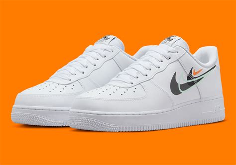 nike air force 1 herren weiß orange|Nike Air Force 1 white shoes.